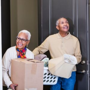 Couple moving in