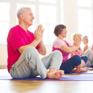 senior yoga class