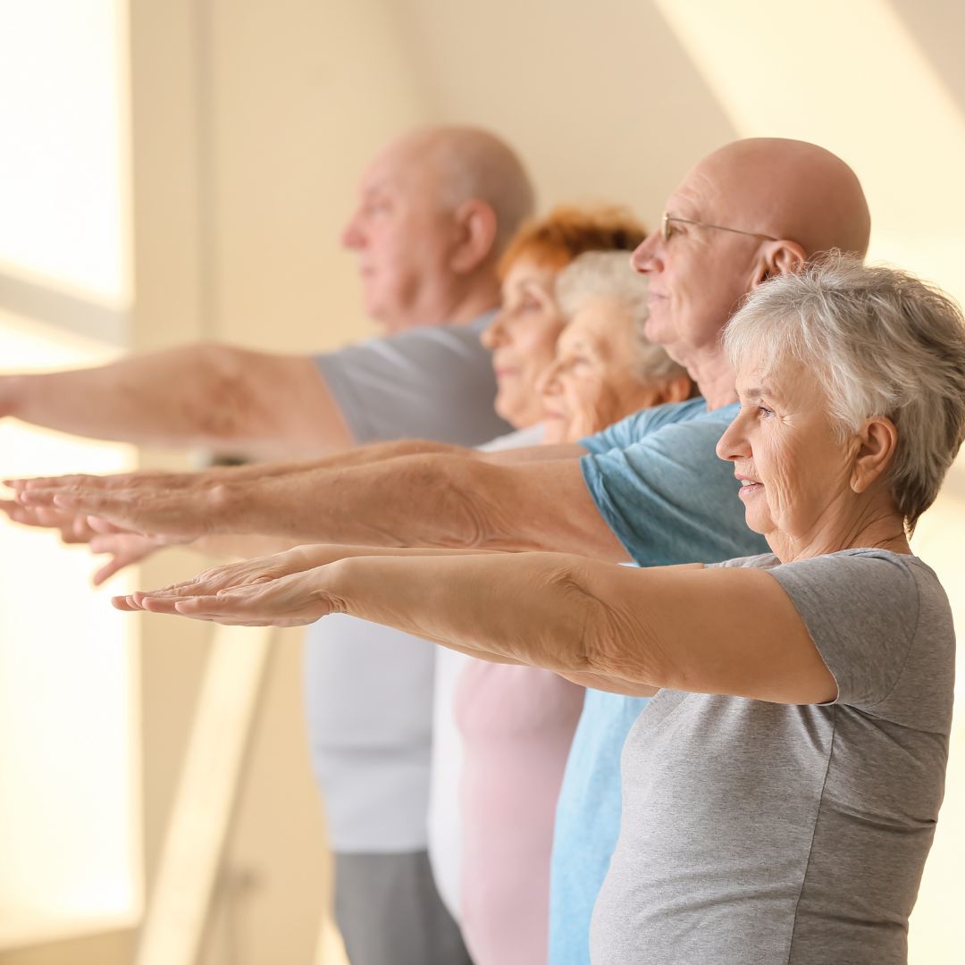 senior exercise group