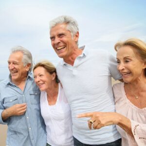 group of happy seniors