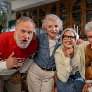 group of smiling people