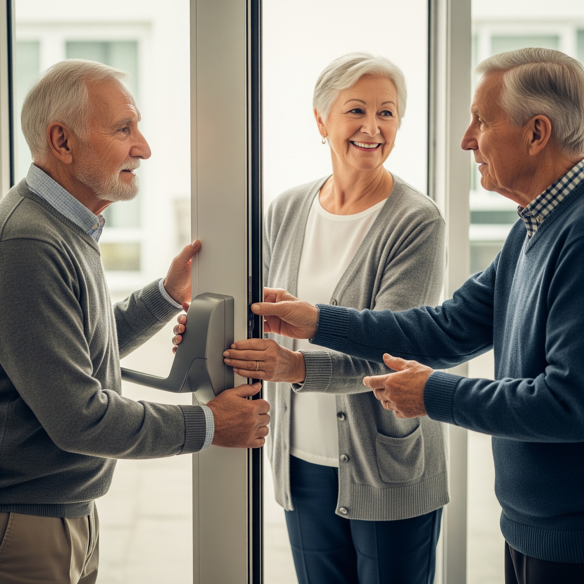 Connect55+ residents demonstrating genuine community support for one another.