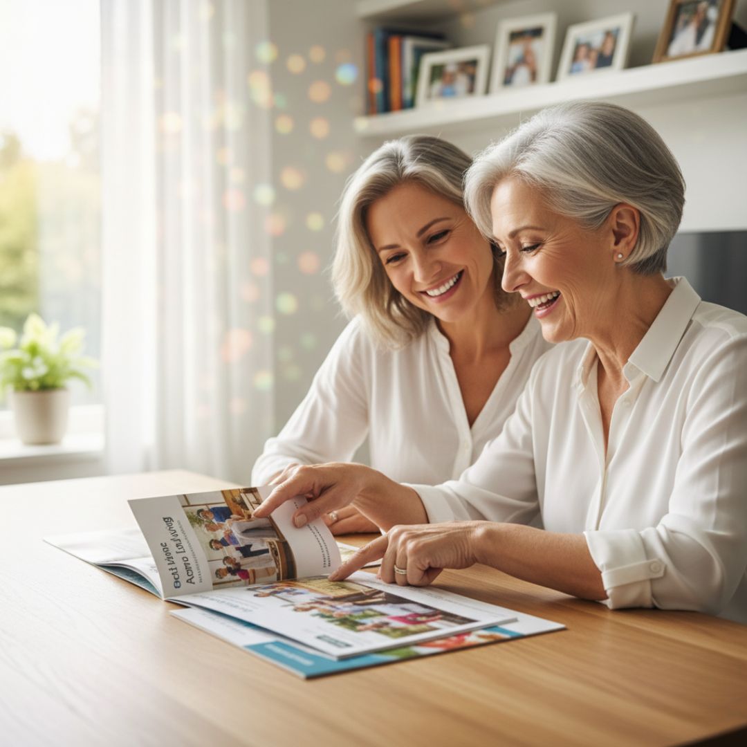looking at active community brochure
