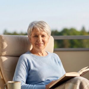 person sitting in a chair