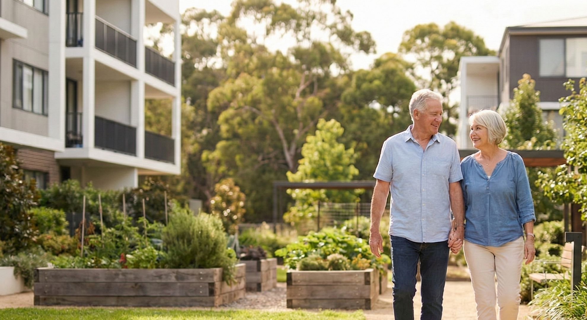 couple walking outside