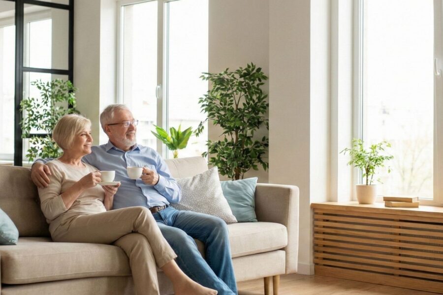 couple sitting on the couch