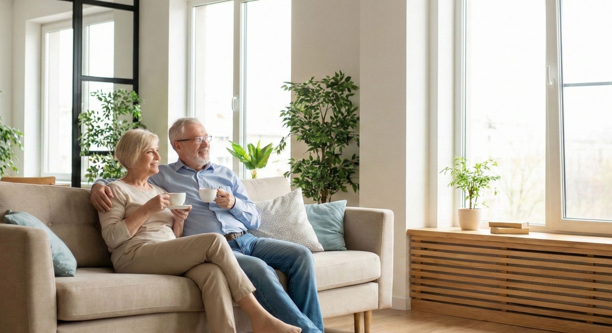 couple sitting on the couch